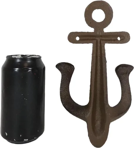 Vista 8 de Ebros Gift Anclaje de hierro fundido de 8.25 pulgadas de alto, clásico, rústico, vintage, marítimo, marinero, náutico, océano, barco, anclaje, 2