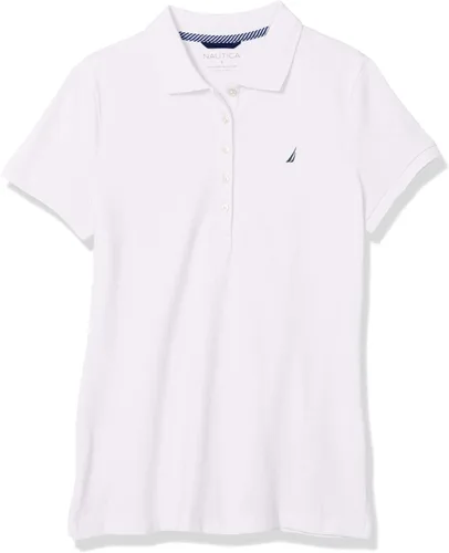 Vista 6 de Nautica Polo de algodón de manga corta con 5 botones para mujer