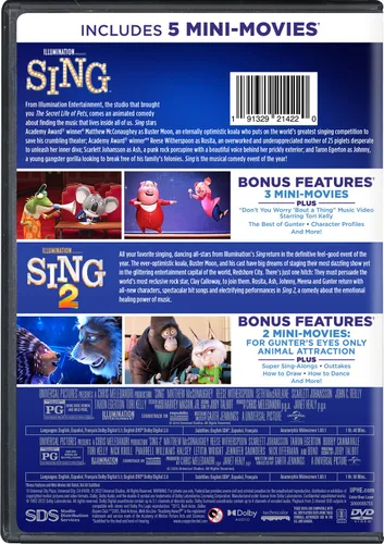 Vista 2 de Sing 2-Movie Collection DVD