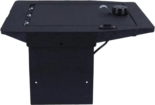 Vista 3 de Black Horse - Caja de seguridad segura para consola central, organizador de caja de pistola negra, con cerradura reiniciable de combinación de 4