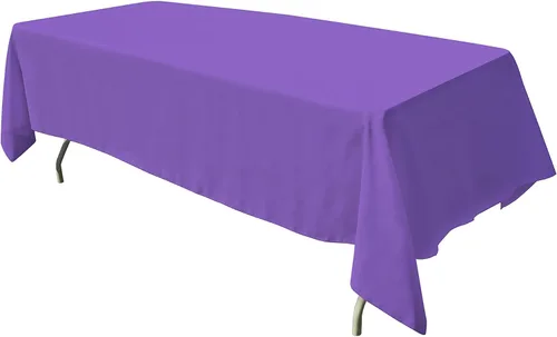 Vista 22 de GEFEII Servilletas de tela de poliéster sólido de 18 x 18 pulgadas para cocina, mantel rectangular cuadrado redondo para bodas, fiestas