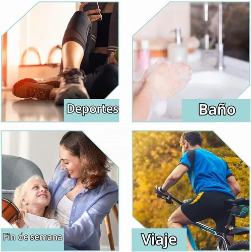 Vista 3 de Botellas de viaje de 2 onzas, plástico transparente para apretar, 10