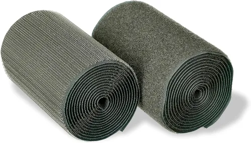 Vista 64 de Cierre de Gancho y Bucle de 1 Pulgada Beige - Cinta de Gancho y Bucle de Nylon No Adhesiva - Longitud de 1 Yarda - Para Tela, Bolsas