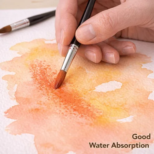 Vista 4 de 240 hojas de papel de acuarela a granel, papel de prensa en frío de 110 lb/230 GSM, papel de color de agua blanca para dibujar tarjetas de regalo