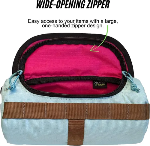 Vista 3 de [Usado] Bolsa para manillar (Miami Nice) Capacidad de 2 litros Bolsa de bicicleta espaciosa con 2 correas de hebilla extralargas y 1 correa