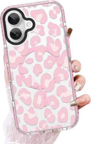 Vista 28 de OOK Funda magnética transparente para iPhone 17, lindo encaje floral negro Encaje Negro Floral
