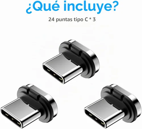 Vista 8 de Cabezal magnético de puntas de conector USB C de 24 pines (paquete de 3)