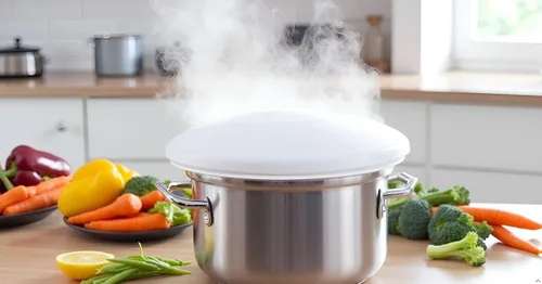 Vista 7 de Tapa de silicona de grado alimenticio para retiene calor, vapor y frescura, tapa de repuesto para olla a presión eléctrica de 6 cuartos