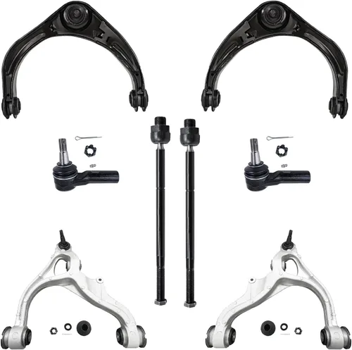 Vista 179 de Detroit Axle - Kit de brazos de control de extremo de 8 piezas para Toyota 2001-2003 Highlander 2002-2003 Camry Lexus ES300, 2 conjuntos de brazos