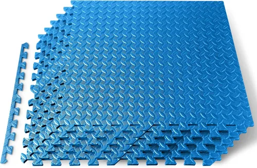 Vista 11 de SQUATZ Tapete grueso de espuma entrelazada para rompecabezas que protege los suelos del ejercicio del equipo de gimnasio, textura antideslizante