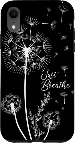 Vista 25 de Lindo diseño de tatuaje de diente de león flechas respiración patrón caso para iPhone 17