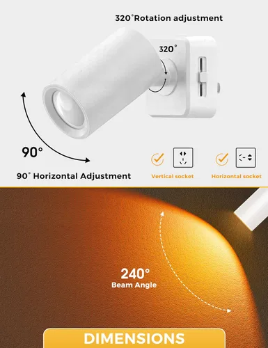 Vista 3 de L LOHAS LED Luces nocturnas enchufables a la pared, [paquete de 2] focos de pared para interiores con sensor de luz, luces nocturnas ámbar
