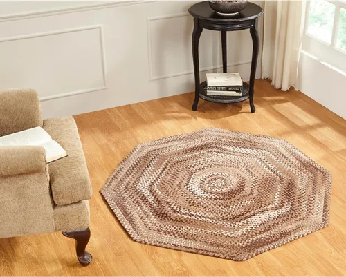 Vista 12 de Better Trends Alfombra trenzada degradada, ovalada, reversible y duradera, 100% algodón suave, ideal para cocina, sala de estar, dormitorio, tapete