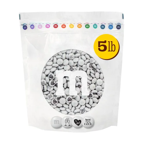 Vista 15 de M&M'S - Caramelo de chocolate con leche para boda y compromiso, botella