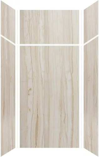 Vista 42 de Transolid EWKX363696-41 Expressions - Kit de pared de ducha de 6 paneles con extensión, 36 pulgadas de largo x 36 pulgadas de ancho x 96 pulgadas