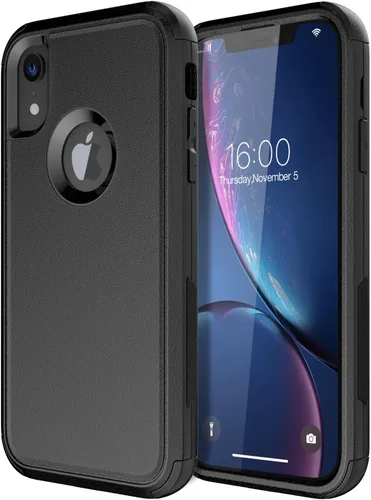 Vista 19 de Diverbox Funda para iPhone XR [Protector de Pantalla de Vidrio Templado] [A Prueba de Golpes] [A Prueba de Caídas] Funda de Teléfono de Protección