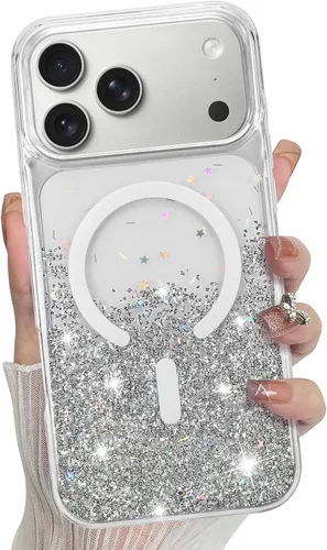 Vista 46 de Bonoma - Funda para iPhone 17 Pro Max 2025 con cristales brillantes, purpurina brillante