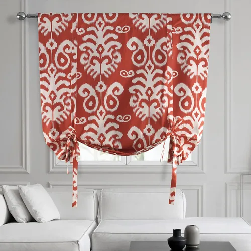 Vista 27 de HPD Half Price Drapes Ikat - Cortinas enrollables para oscurecer la habitación, 46 x 63 pulgadas, cortina enrollable de algodón para ventana de sala