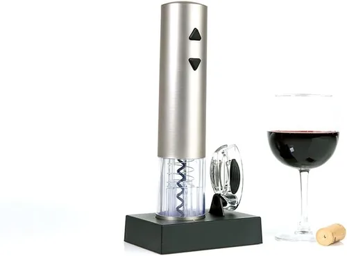Vista 3 de Sharper Image Abridor de vino recargable con cortador de papel de aluminio