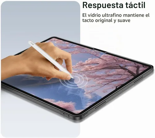 Vista 6 de SPARIN Protector de pantalla para iPad Pro de 11 pulgadas M5 2025/M4 2024 (6ª/5ª generación), con protector de lente de cámara y marco
