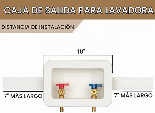 Vista 9 de [1 unidad] Lingmfg Caja de salida para lavadora PEX-A expansión con drenaje central de 2 pulgadas, expansión PEX-A de 1/2 pulgada, conecta mangueras