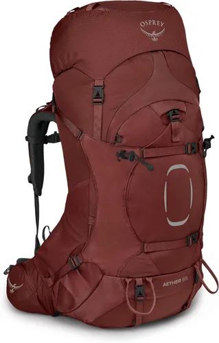 Vista 19 de Osprey Aether 65L Mochila de mochilero para hombre, color negro, S/M, ajuste extendido