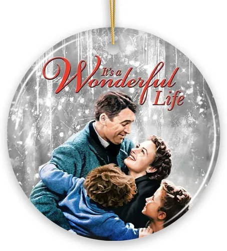 Vista 11 de Clarence El Ángel Cita de George Querido Adorno para Árbol de Navidad, Maravilloso Regalo de la Vida Maravillosa