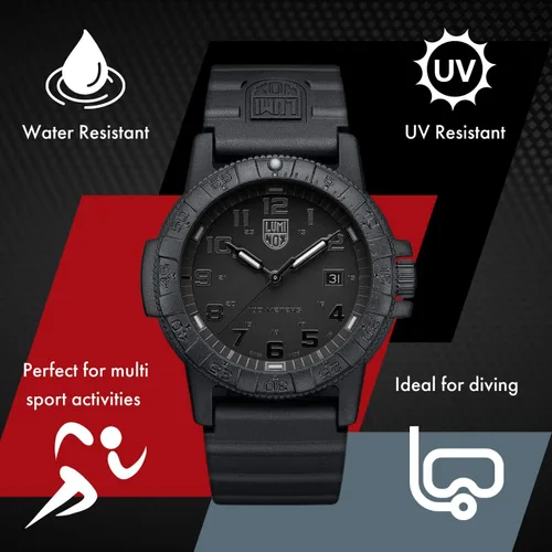 Vista 3 de Luminox Banda 0.906 in 3050 3150 3080 3950 8400 8800 FP.305020B Hebilla negra