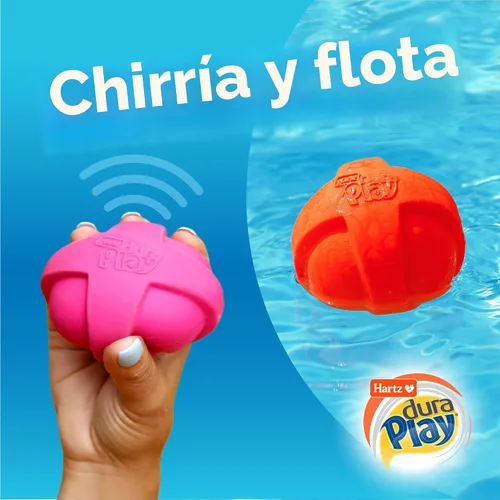 Vista 6 de Hartz DuraPlay - Juguetes perfumados para perros con aroma a tocino, tamaño pequeño (varios colores)