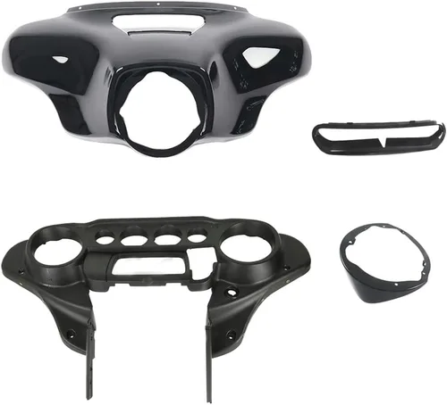 Vista 6 de Carenado interior ABS w Quad 6.5" vainas de altavoz para 94-13 Harley Touring Road Glide FLTRX 1994-2013