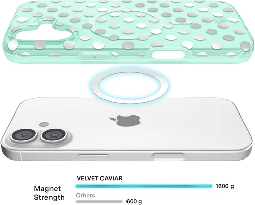 Vista 1080 de VELVET CAVIAR Funda para iPhone 15, compatible con MagSafe, probada contra caídas de 10 pies, fundas protectoras de diseño, leopardo color rosa
