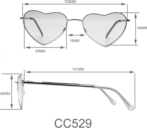 Vista 19 de Circus NY by Sam Edelman Women's CC358 Metal Heart Sunglasses