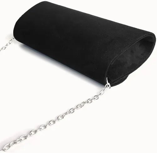 Vista 5 de YYW Bolso de mano para mujer, bolso de mano de noche, elegante bolso cruzado de terciopelo para fiesta, boda, baile de graduación