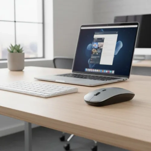 Vista 5 de Ratón inalámbrico portátil para laptop, PC, MacBook, computadora de escritorio, versión 2023 2.4G Ratón óptico/ergonómico para computadora, 6