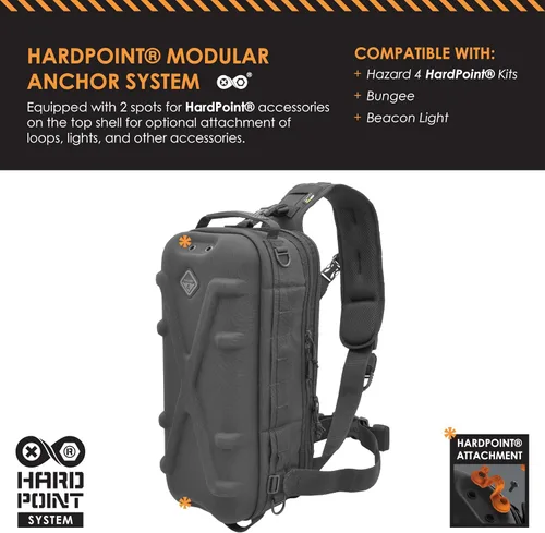 Vista 3 de HAZARD 4 Plan B - Bolso de hombro con carcasa rígida, Bolso táctico para cámara, Tejido modular militar