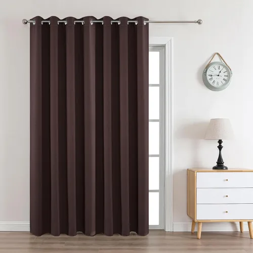 Vista 85 de Joydeco - Juego de 2 paneles de cortinas opacas de 63 pulgadas, 2 cortinas largas con aislamiento térmico burg, cortinas de oscurecimiento