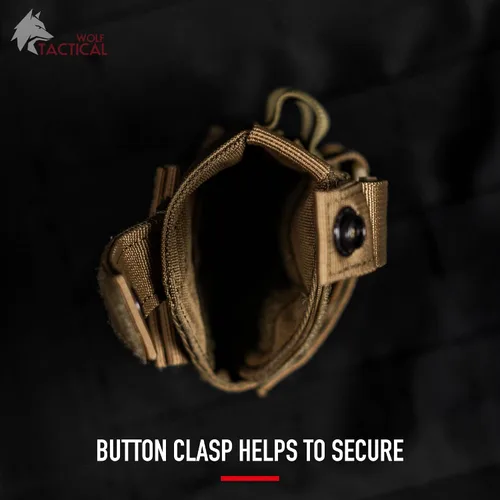 Vista 5 de WOLF TACTICAL - Funda MOLLE Universal, Funda MOLLE para Pistola, Funda para Pistola Airsoft, Funda Táctica de Nylon para Pistolas