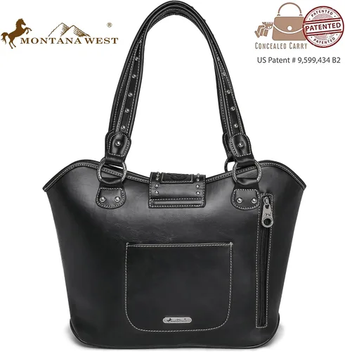 Vista 3 de Montana West Bolsas de mano occidentales para mujer, bolso de mano con asa superior para mujer