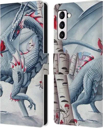 Vista 204 de Head Case Designs Officially Licensed Carla Morrow Galactic Entrancement Dragons Leather Wallet Case Compatible with Samsung Galaxy A07 4G