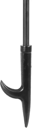 Vista 7 de Nouva Juego de 5 herramientas para chimenea - Mango negro de hierro forjado Accesorios Accesorios Herramientas - Pinzas de póquer de soporte