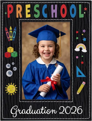 Vista 8 de SICOHOME Regalos de graduación de jardín de infantes – Marco de fotos de graduación preescolar preescolar 2026 de 4 x 6 pulgadas, regalo