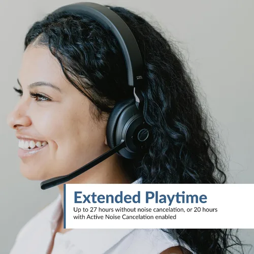 Vista 10 de CA Essential Auriculares Bluetooth (HS-2000BT): auriculares inalámbricos profesionales optimizados para plataformas UC, tecnología ANC y ENC que