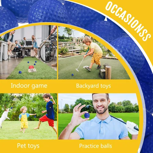 Vista 6 de Junkin 80 pelotas de entrenamiento de práctica de golf de espuma