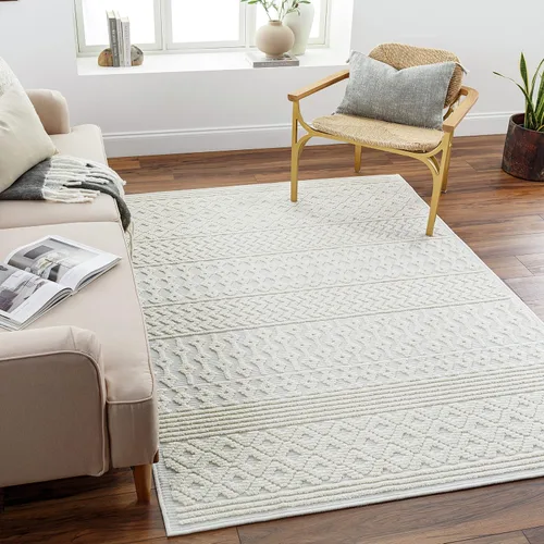 Vista 10 de Surya Cottage Lyna Alfombra lavable, 2' x 2'10" (2' x 3'), carbón