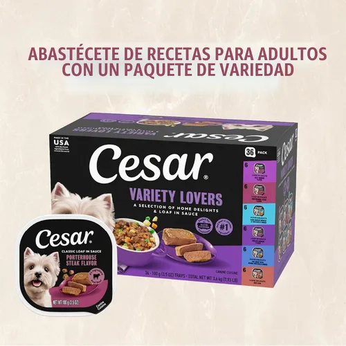 Vista 12 de Cesar Gourmet - Comida húmeda para perros, paquete de 12