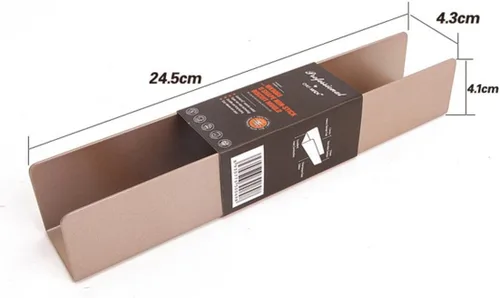 Vista 2 de AIBER Molde antiadherente para pan de galletas en forma de U, modelo de galletas, molde para tostadas de baguette, 10 pulgadas