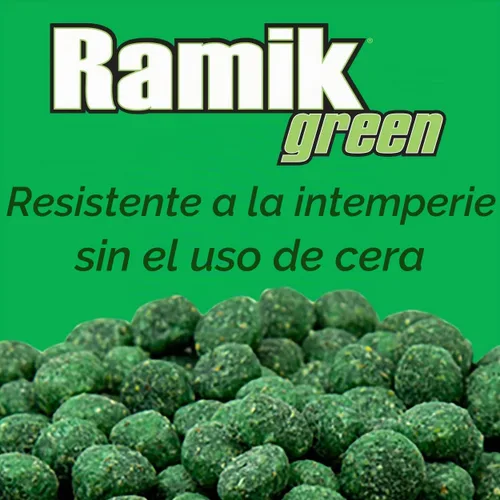 Vista 2 de Neogen Ramik, pellets de rodenticida resistente al clima con sabor a pescado verde, cubo de 20 libras