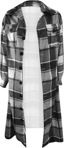 Vista 3 de Abrigos de invierno para mujer, casual, holgado, manga larga, con un solo botonadura