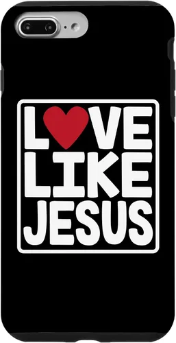 Vista 12 de iPhone 16 Love Like Jesus Valentines Day Heart Case