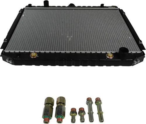 Vista 166 de TRQ Radiador de núcleo de aluminio de 1 fila Compatible con Subaru WRX STI 2.5L Turbo AWD 2015-2020